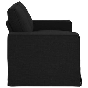 vidaXL Canapé noir 162 x 80 x 82 cm Tissu