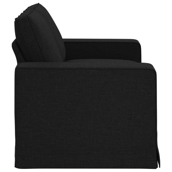 vidaXL Canapé noir 162 x 80 x 82 cm Tissu