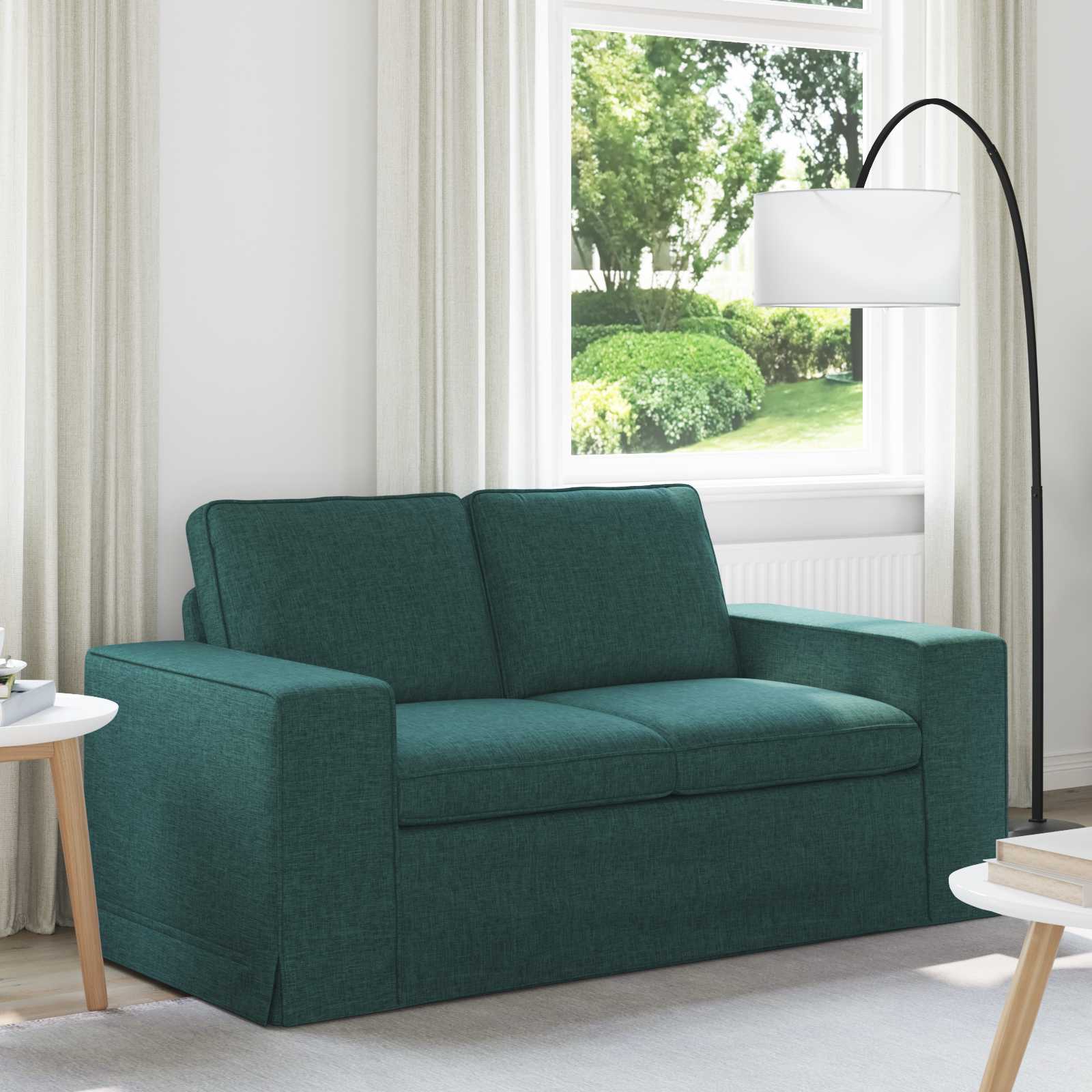 vidaXL Canapé vert foncé 162 x 80 x 82 cm Tissu
