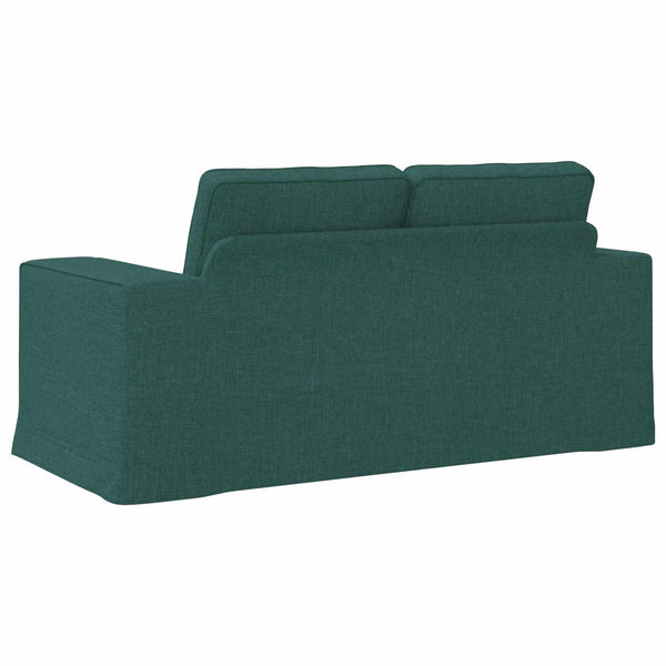 vidaXL Canapé vert foncé 162 x 80 x 82 cm Tissu