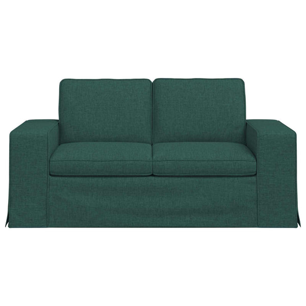 vidaXL Canapé vert foncé 162 x 80 x 82 cm Tissu