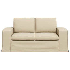 vidaXL Canapé crème 162 x 80 x 82 cm Tissu
