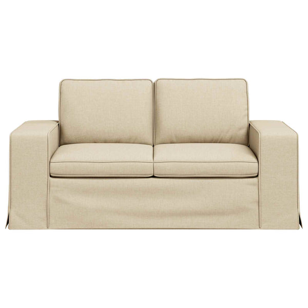 vidaXL Canapé crème 162 x 80 x 82 cm Tissu