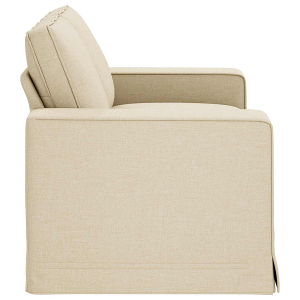 vidaXL Canapé crème 162 x 80 x 82 cm Tissu
