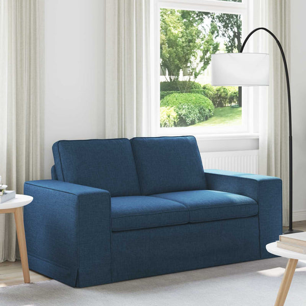 Blaues Stoffsofa 162 cm