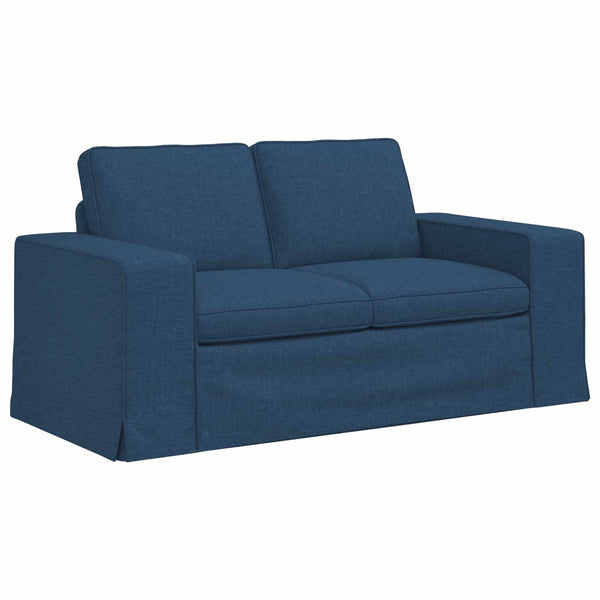Blaues Stoffsofa 162 cm