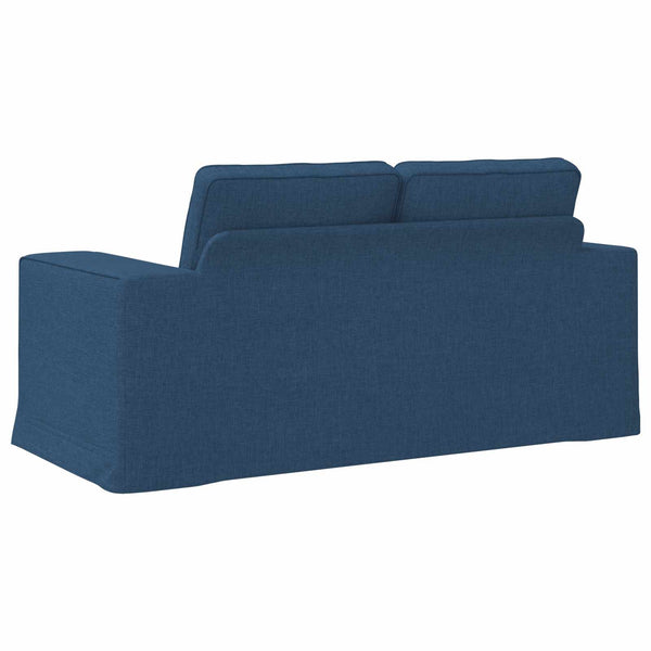 Blaues Stoffsofa 162 cm