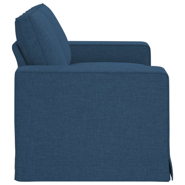 Blaues Stoffsofa 162 cm