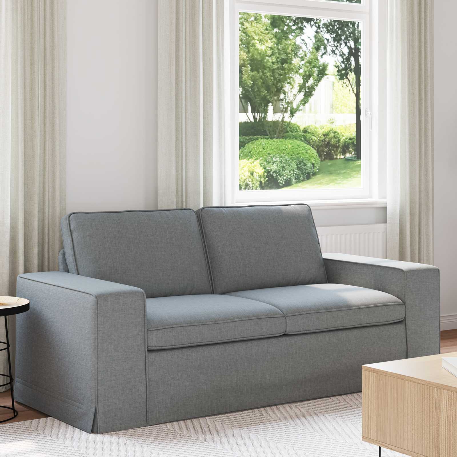 Hellgraues Stoffsofa 182 cm