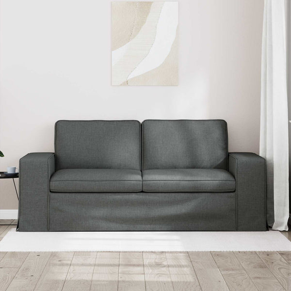 vidaXL Canapé gris foncé 182 x 80 x 82 cm Tissu