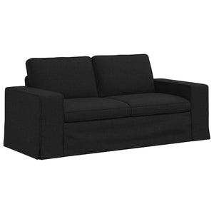Schwarzes Stoffsofa 182 cm
