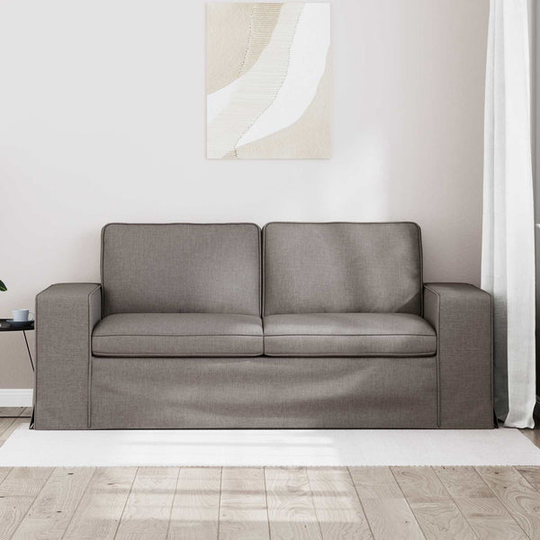 vidaXL Canapé taupe 182 x 80 x 82 cm Tissu