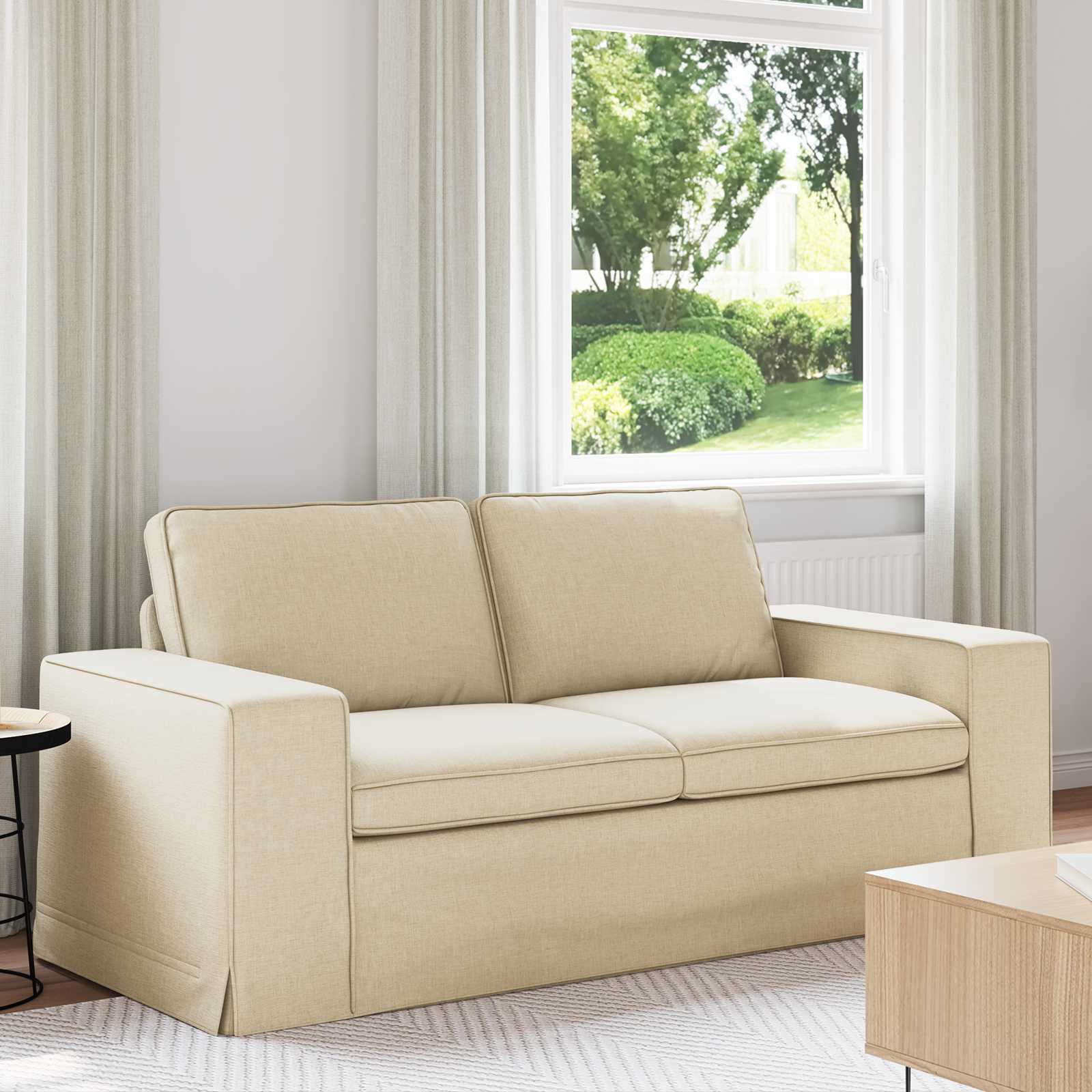 Creme Sofa Stoff 182 cm