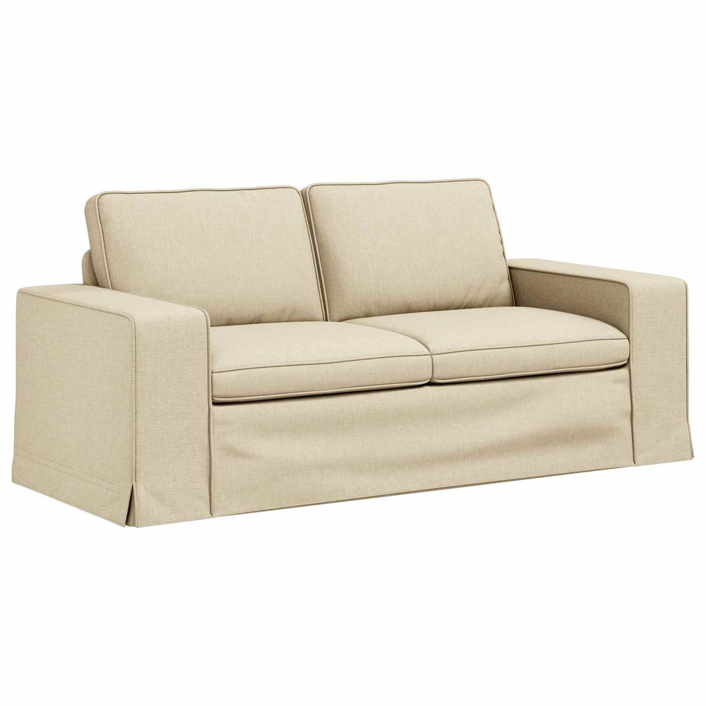 vidaXL Canapé crème 182 x 80 x 82 cm Tissu