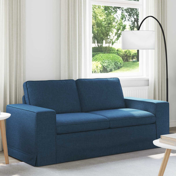 Blaues Stoffsofa 182 cm