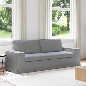 Hellgraues Stoffsofa 222 cm