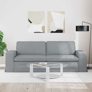Hellgraues Stoffsofa 222 cm