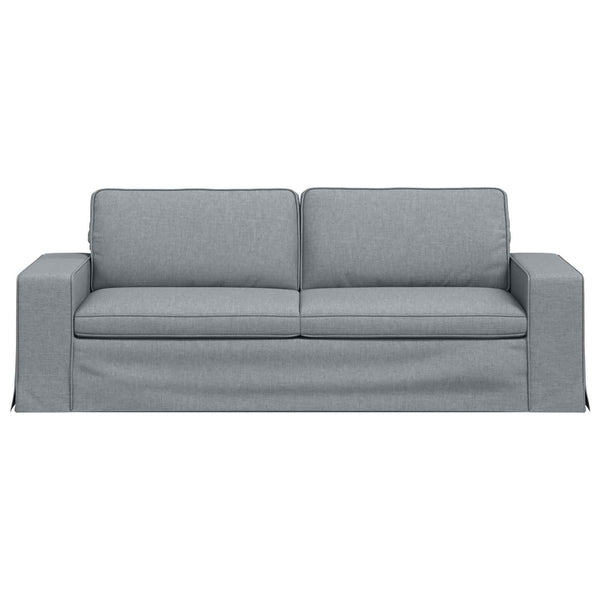 Hellgraues Stoffsofa 222 cm