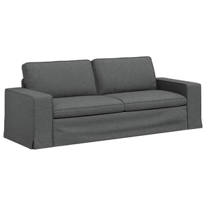 Dunkelgraues Stoffsofa 222 cm