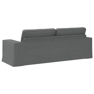 Dunkelgraues Stoffsofa 222 cm