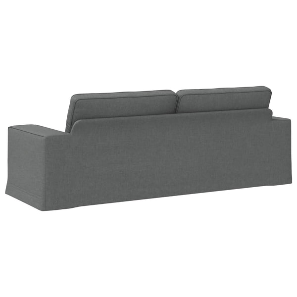 Dunkelgraues Stoffsofa 222 cm