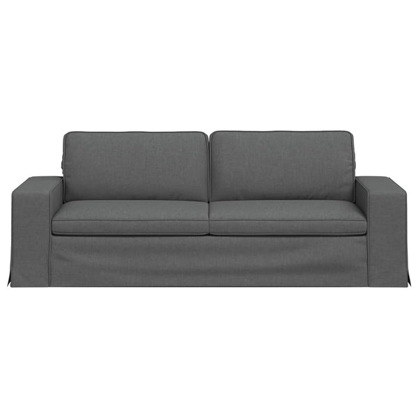 Dunkelgraues Stoffsofa 222 cm
