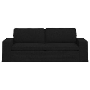 vidaXL Canapé Noir 222 x 80 x 82 cm Tissu