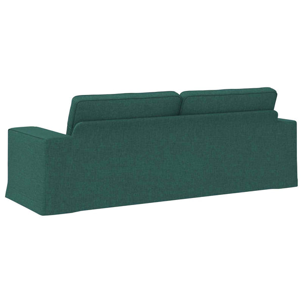 vidaXL Canapé vert foncé 222 x 80 x 82 cm Tissu
