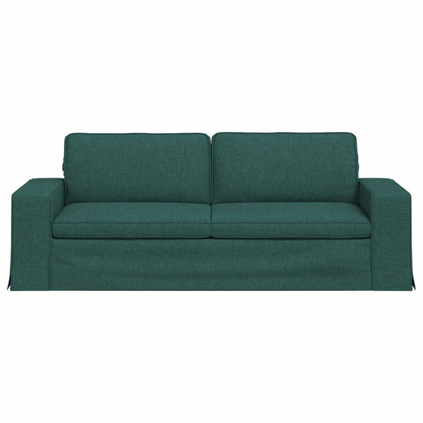 vidaXL Canapé vert foncé 222 x 80 x 82 cm Tissu