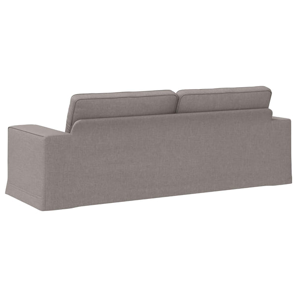 vidaXL Canapé taupe 222 x 80 x 82 cm Tissu