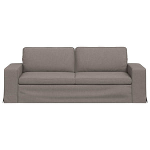 vidaXL Canapé taupe 222 x 80 x 82 cm Tissu