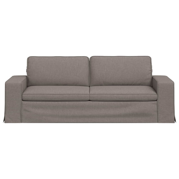 vidaXL Canapé taupe 222 x 80 x 82 cm Tissu