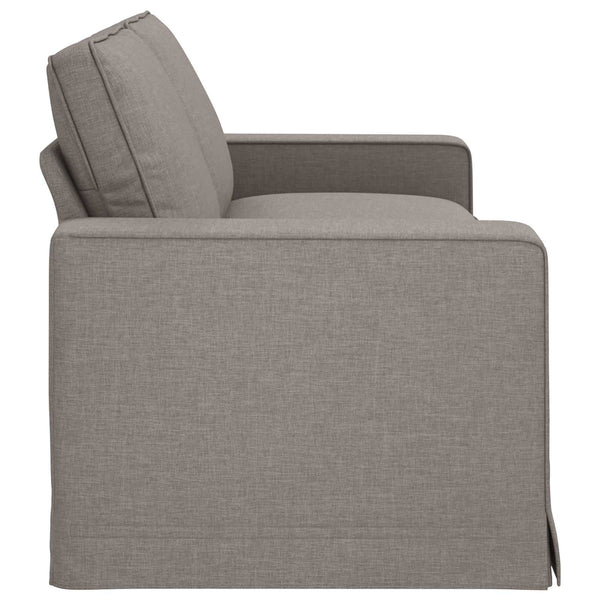 vidaXL Canapé taupe 222 x 80 x 82 cm Tissu