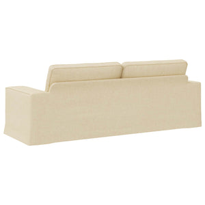 vidaXL Canapé crème 222 x 80 x 82 cm Tissu