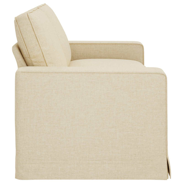 vidaXL Canapé crème 222 x 80 x 82 cm Tissu