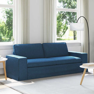 Blaues Stoff Sofa 222 cm