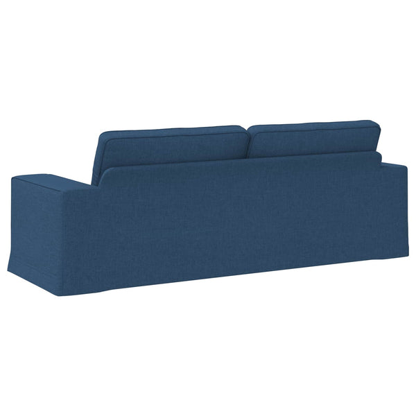Blaues Stoff Sofa 222 cm