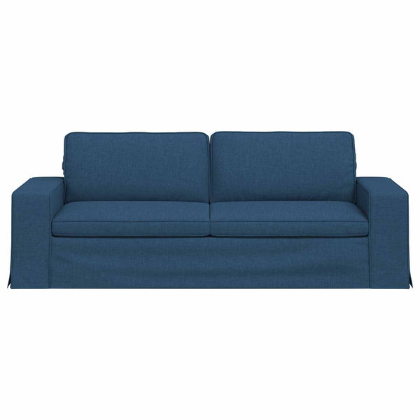 Blaues Stoff Sofa 222 cm