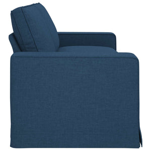 Blaues Stoff Sofa 222 cm