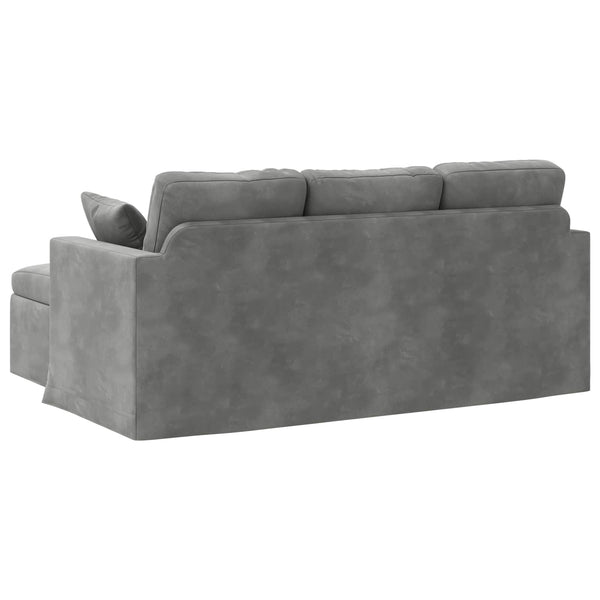 Dunkelgraues Samt Sofa 178 cm