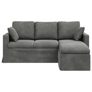 Dunkelgraues Samt Sofa 178 cm