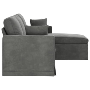 Dunkelgraues Samt Sofa 178 cm