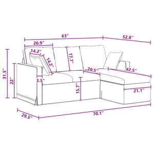 Dunkelgraues Samt Sofa 178 cm