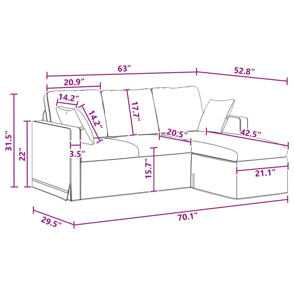 Dunkelgraues Samt Sofa 178 cm