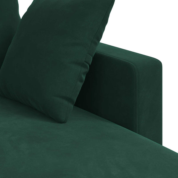 vidaXL Canapé vert foncé 178 x 134 x 80 cm Velours