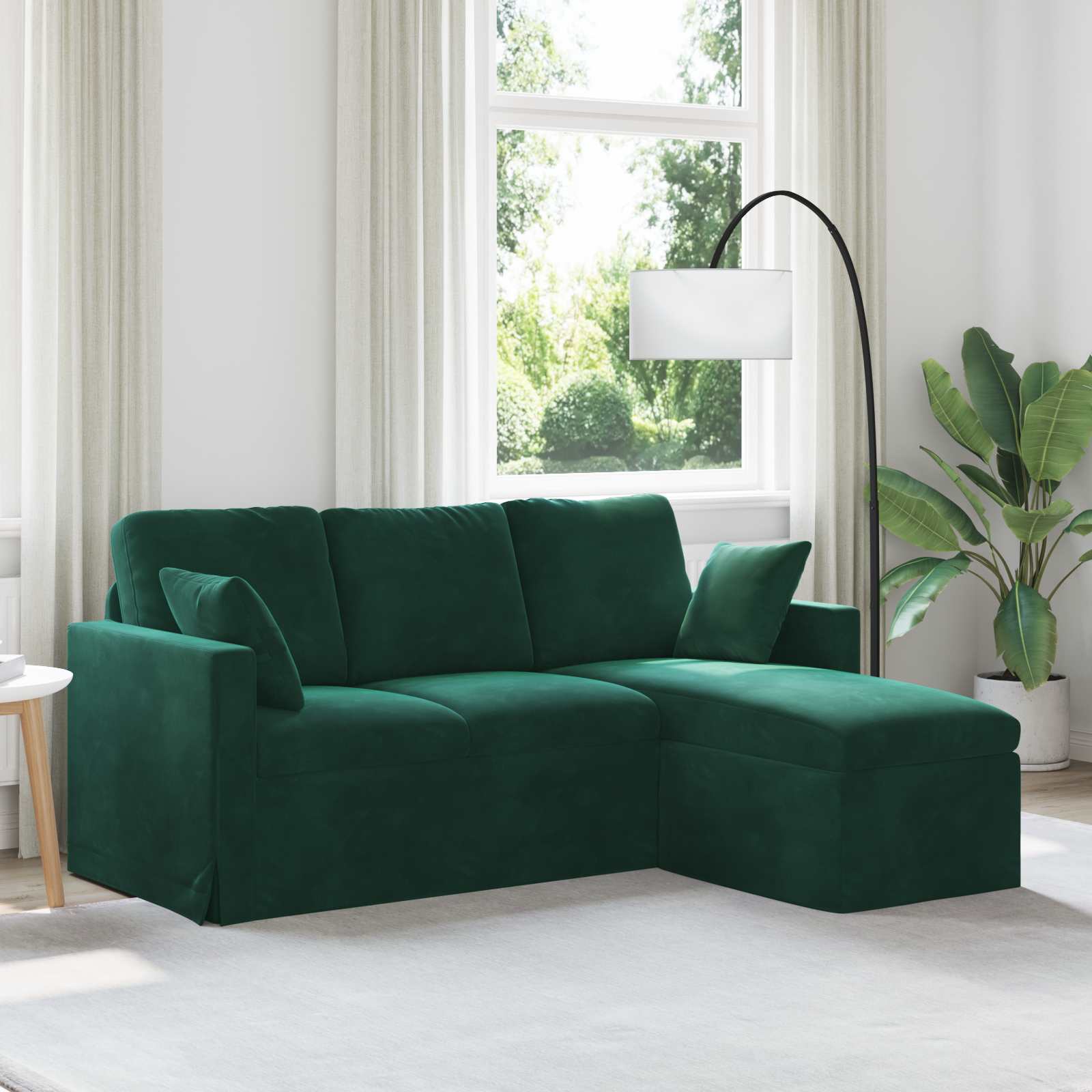 vidaXL Canapé vert foncé 178 x 134 x 80 cm Velours