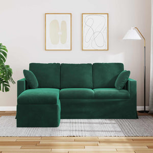 vidaXL Canapé vert foncé 178 x 134 x 80 cm Velours