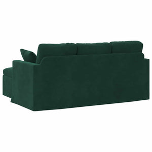 vidaXL Canapé vert foncé 178 x 134 x 80 cm Velours