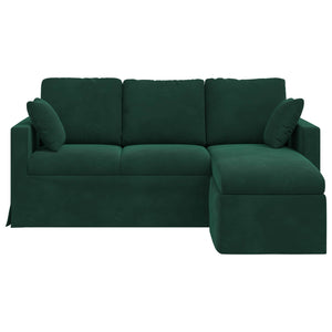 vidaXL Canapé vert foncé 178 x 134 x 80 cm Velours