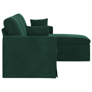 vidaXL Canapé vert foncé 178 x 134 x 80 cm Velours